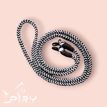 Fekete - Fehér kerek fonott szár