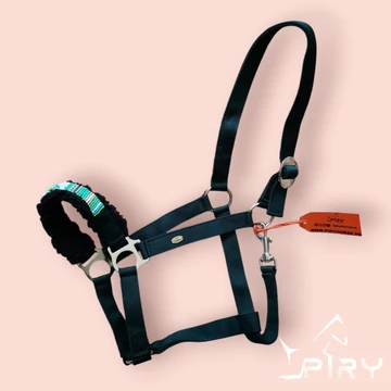 Forest zöld gyöngyös szőrmés kötőfék COB