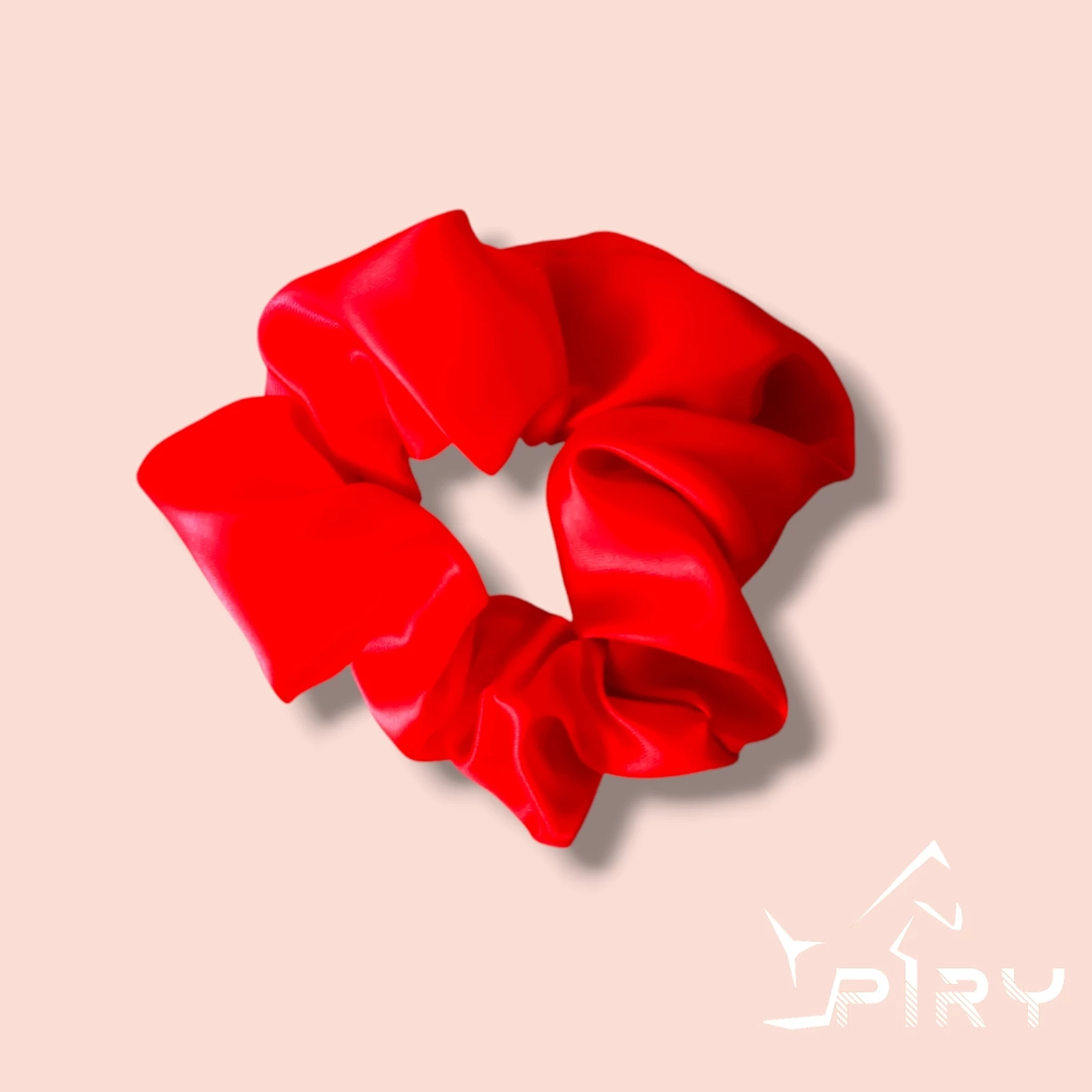 Shiny Red Scrunchie hajgumi