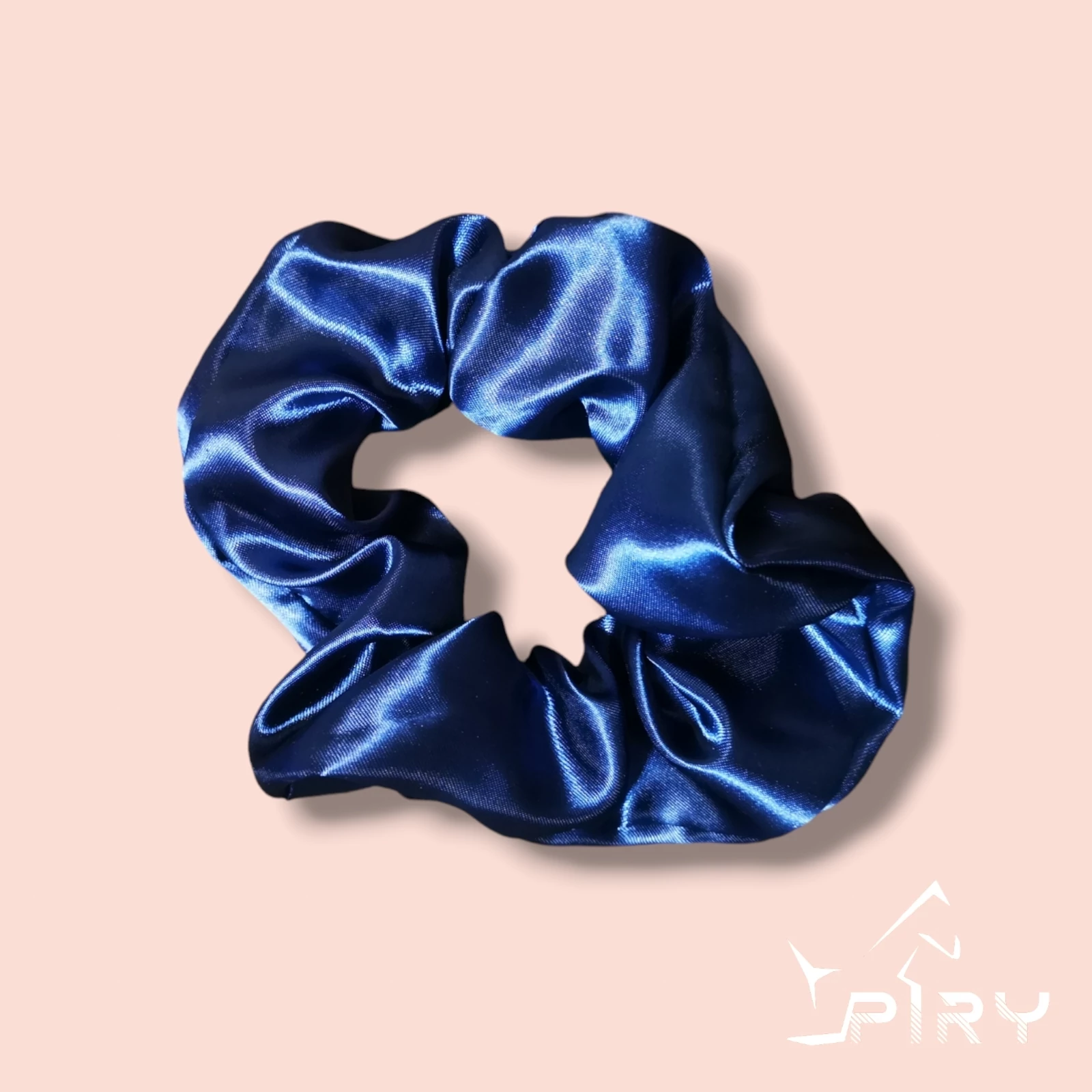 Shiny Blue Scrunchie hajgumi